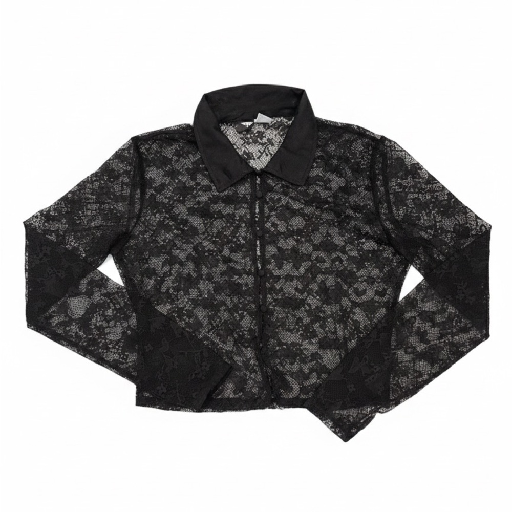 H&M Women Black Lace Top